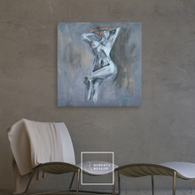 Load image into Gallery viewer, Interior view of Auburn Beauty by Roberta Heslop in a contemporary living space with soft natural lighting.