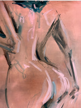 Load image into Gallery viewer, Lucia painting in progress showing oil technique and brushwork