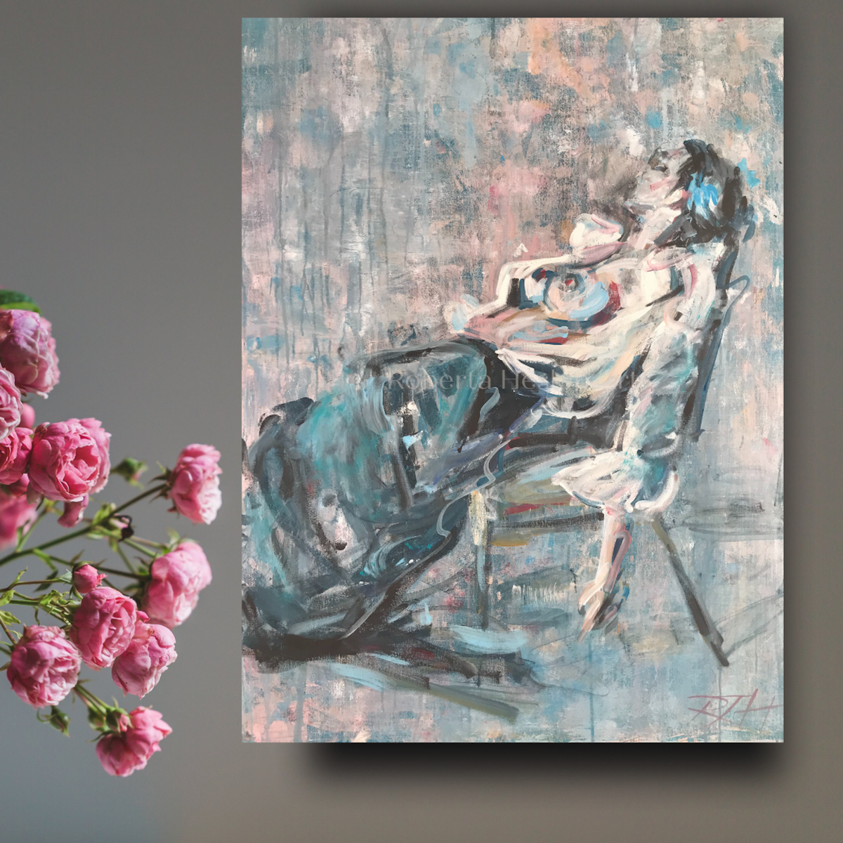 Intimate – original painting by Roberta Heslop – image 5
