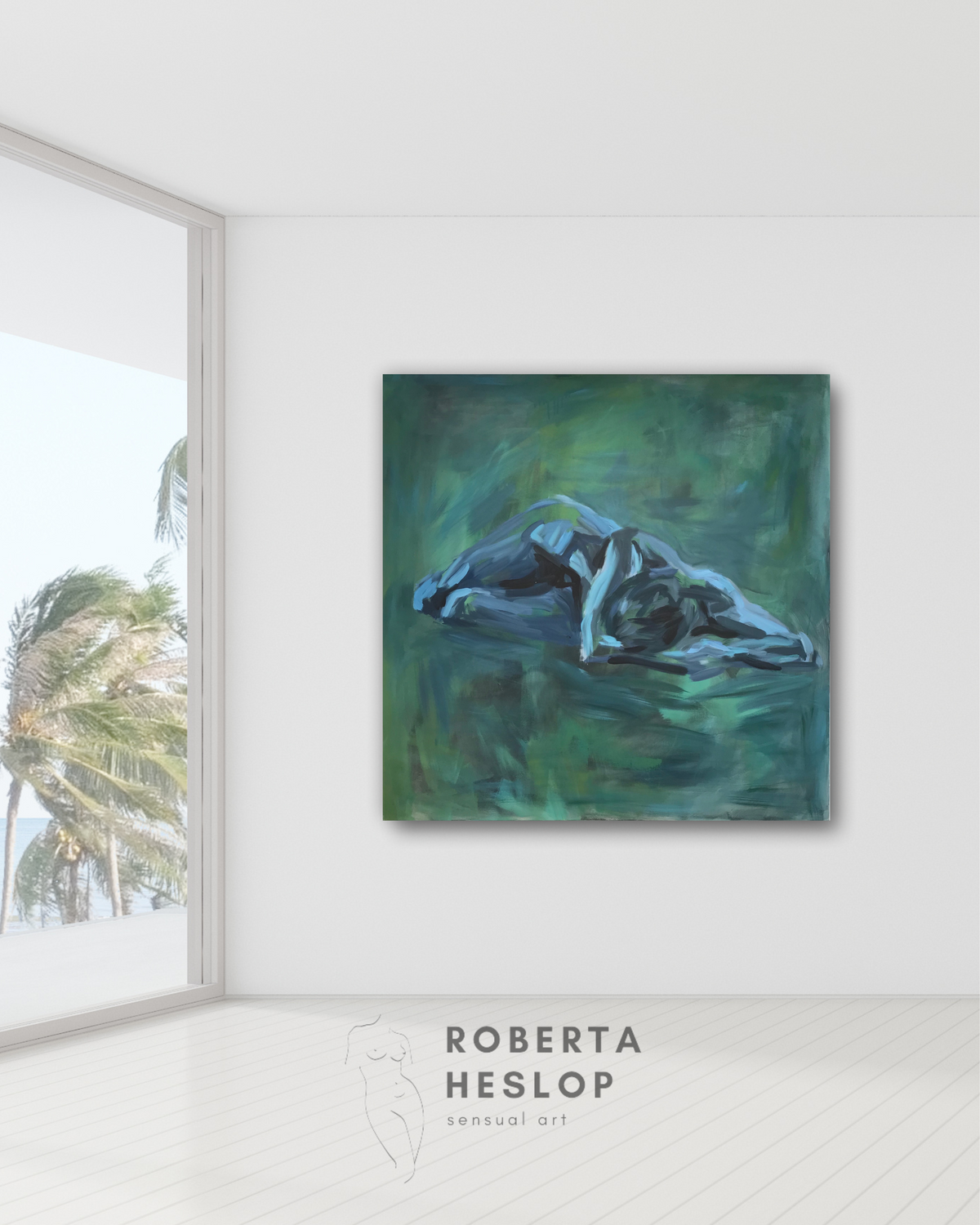Tranquil repose – original painting by Roberta Heslop – image 2
