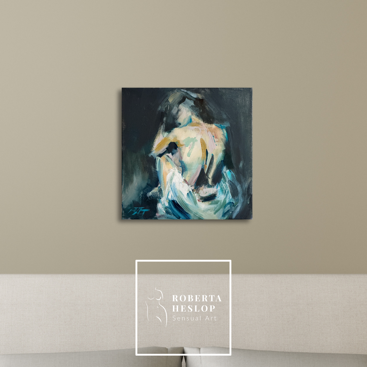 Into herself – original painting by Roberta Heslop – image 8
