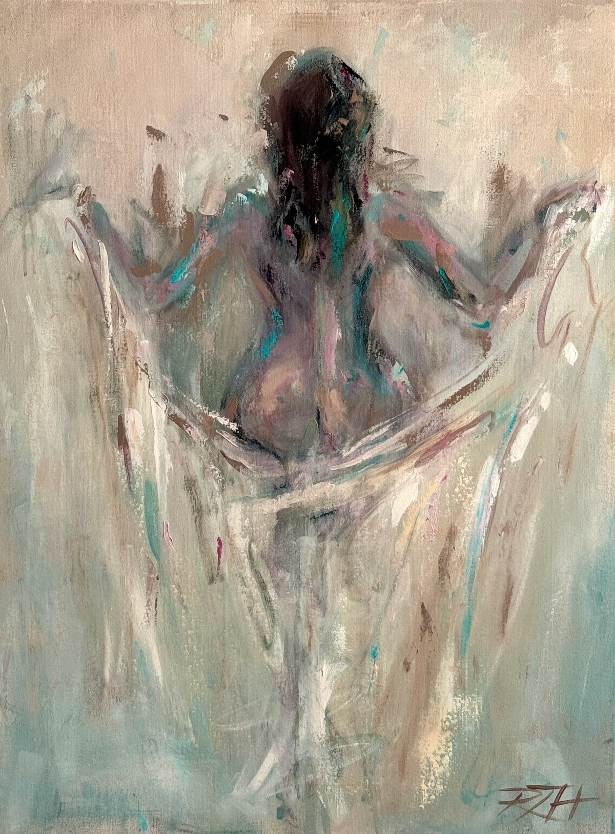 Becoming – original painting by Roberta Heslop

