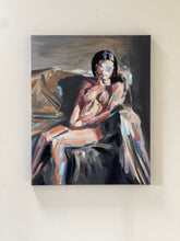 Load image into Gallery viewer, View of Captivated hanging on a wall showing deep edge canvas, ready to hang