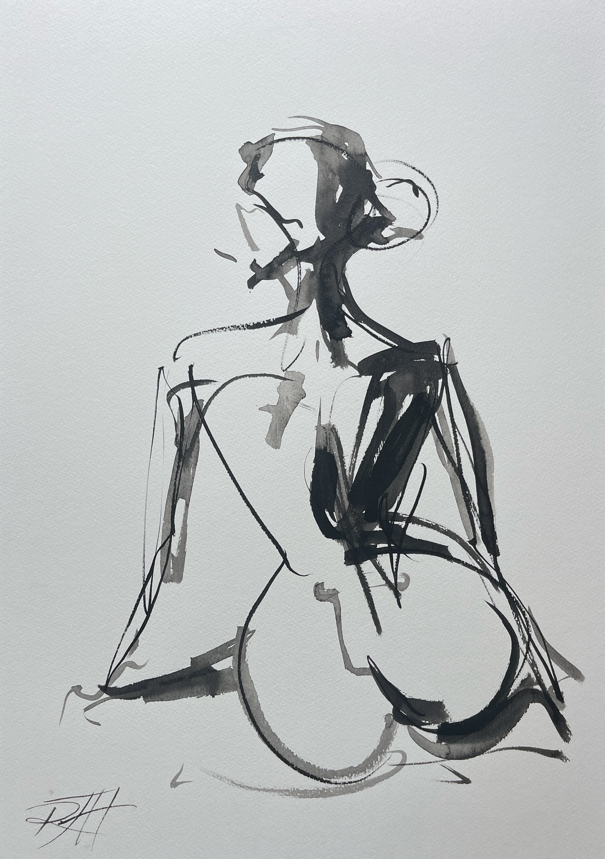 Gazing – original painting by Roberta Heslop
