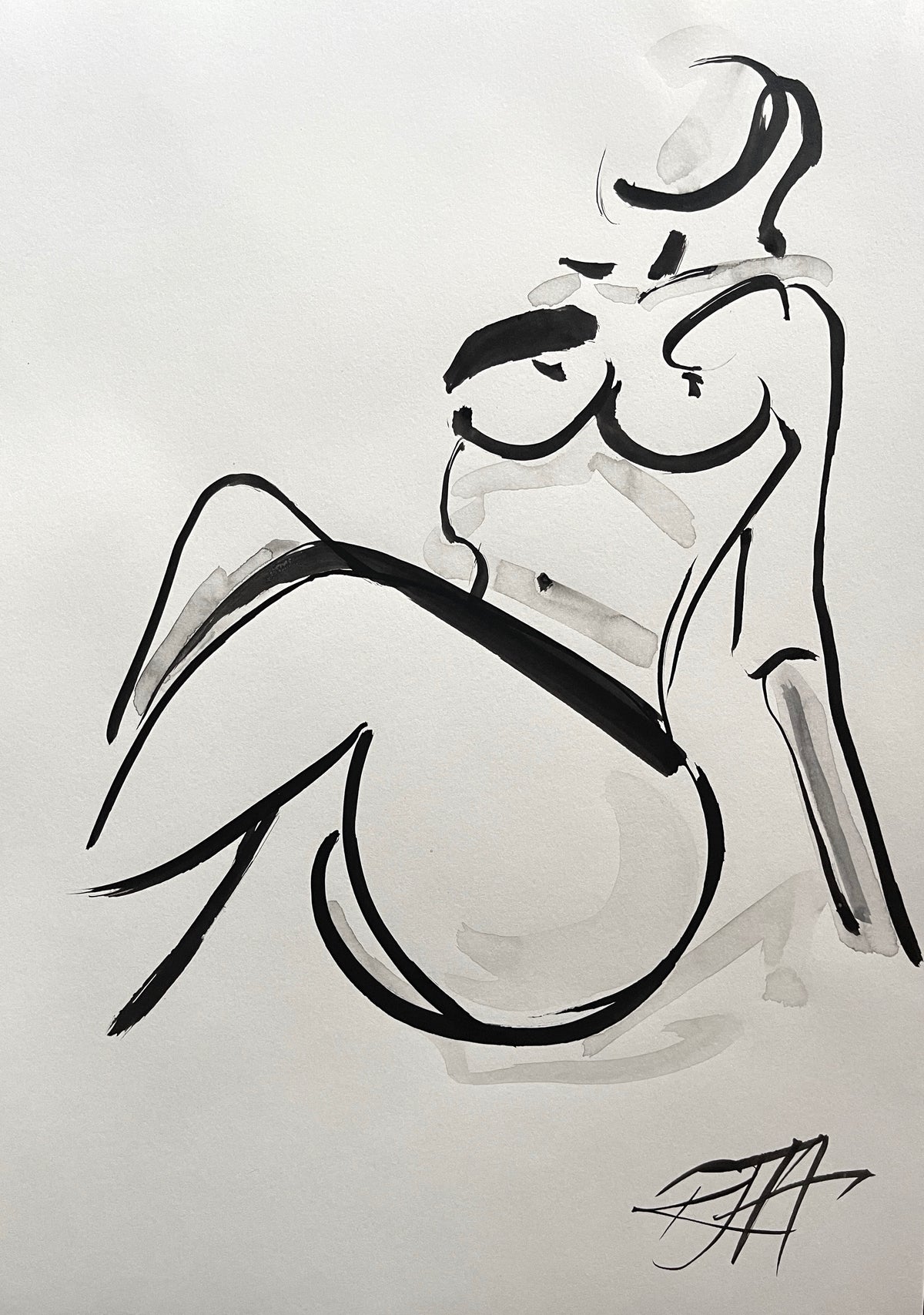 Relaxed – original painting by Roberta Heslop
