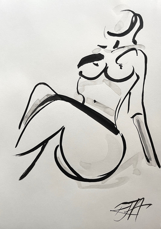 Relaxed – original painting by Roberta Heslop
