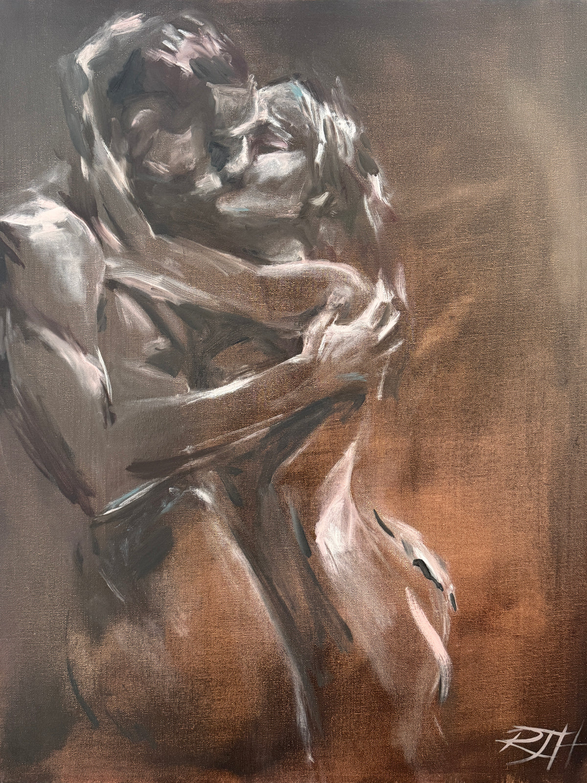 Sweet embrace – original painting by Roberta Heslop – image 6
