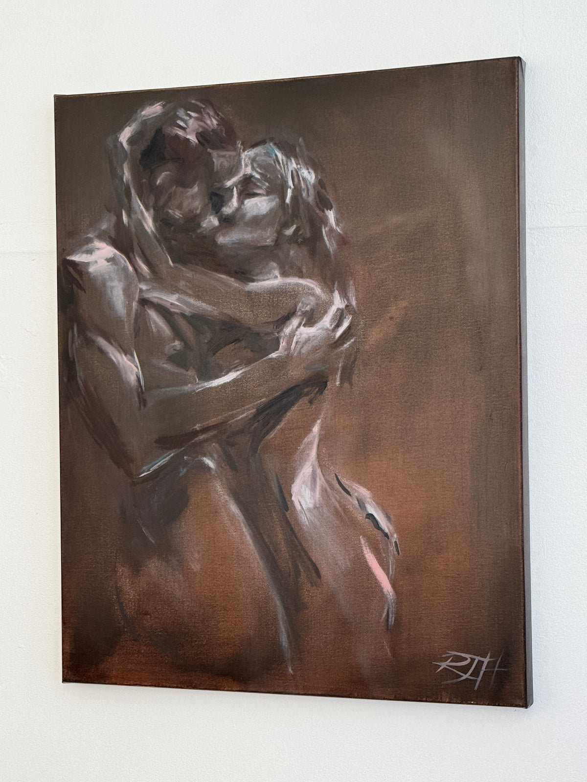 Sweet embrace – original painting by Roberta Heslop – image 3
