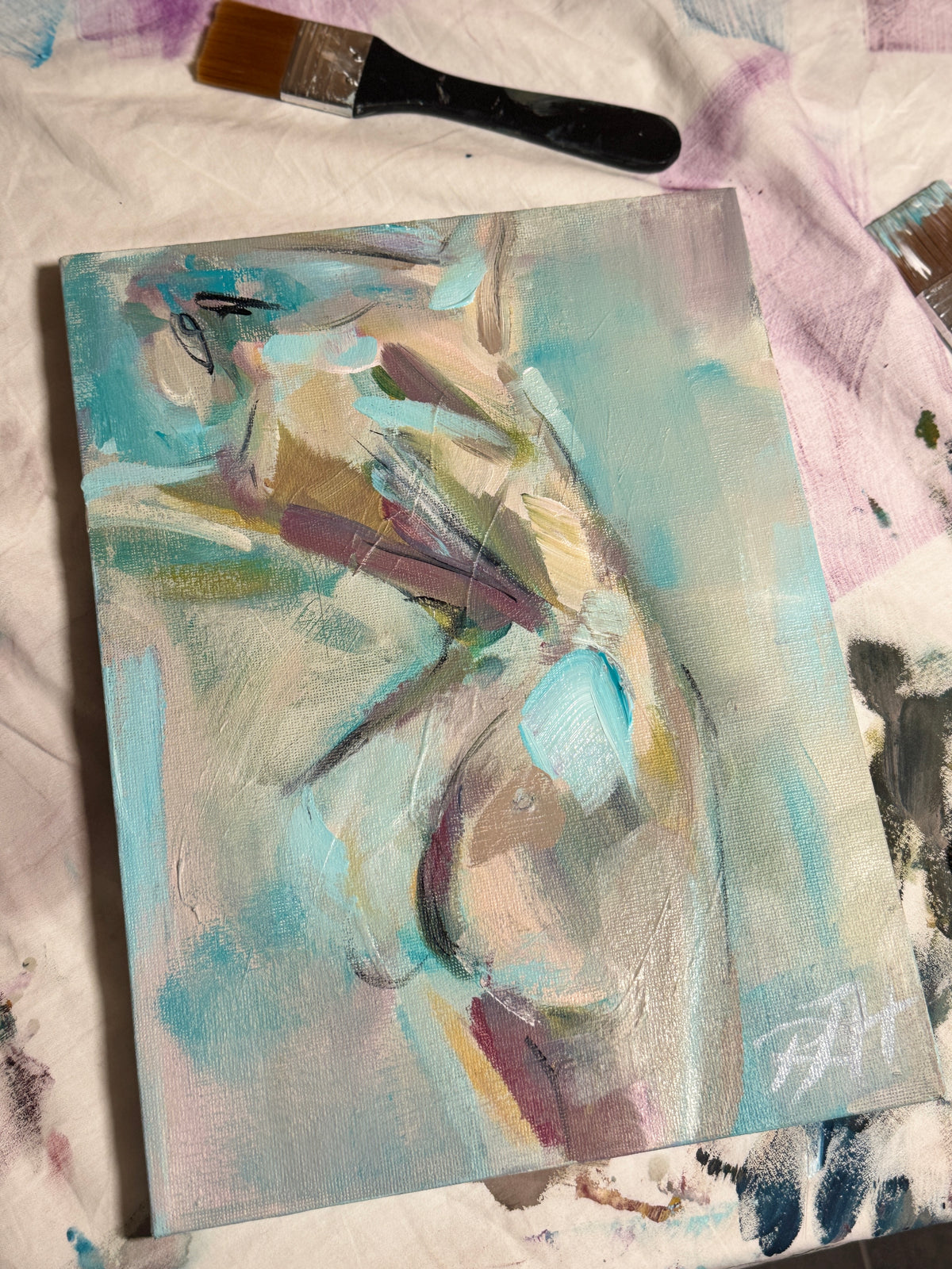Nude IV – original painting by Roberta Heslop – image 5
