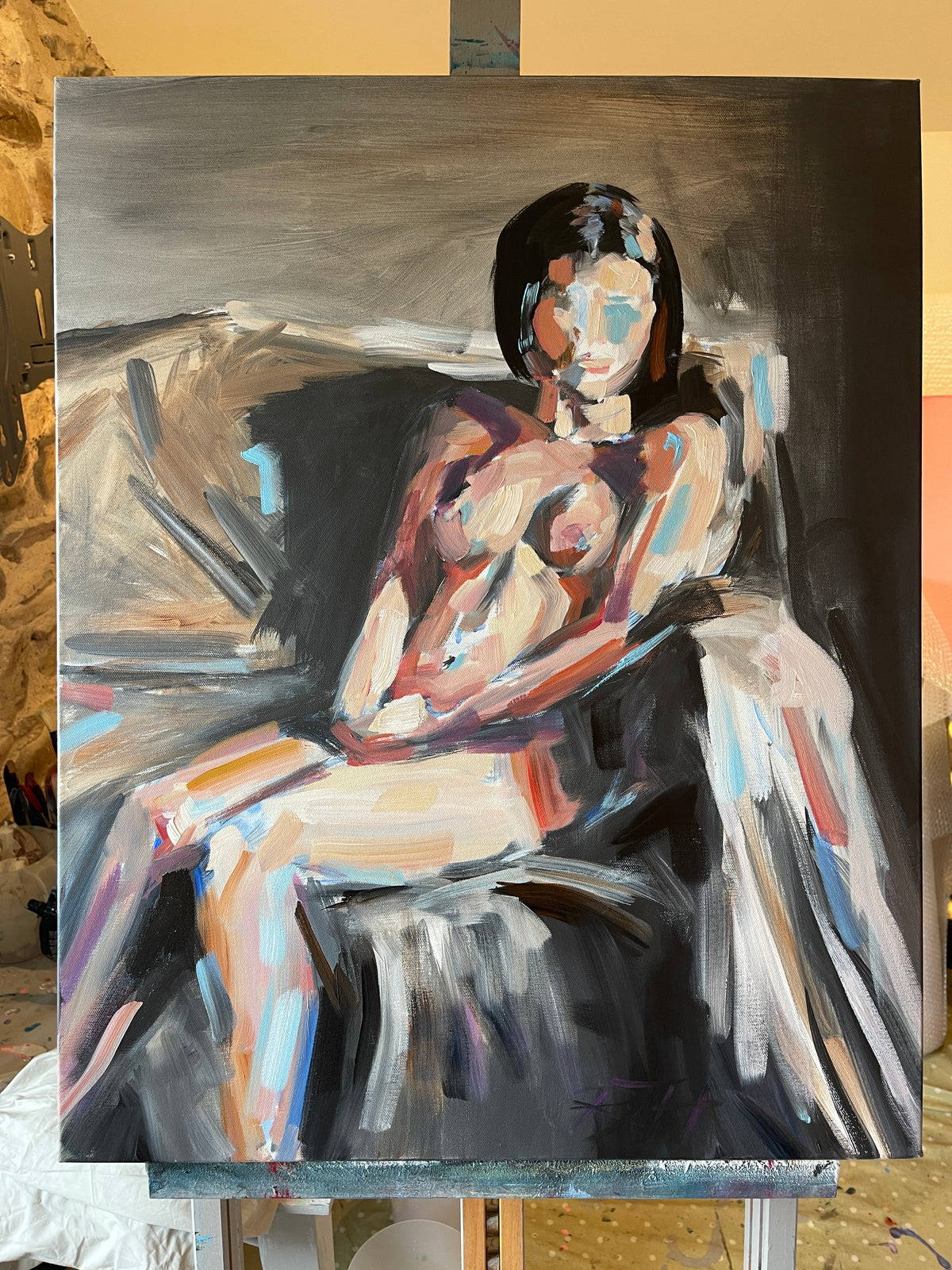 Captivated – original painting by Roberta Heslop – image 11
