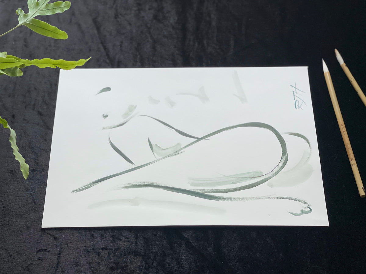 Intimately sensual – original painting by Roberta Heslop – image 2
