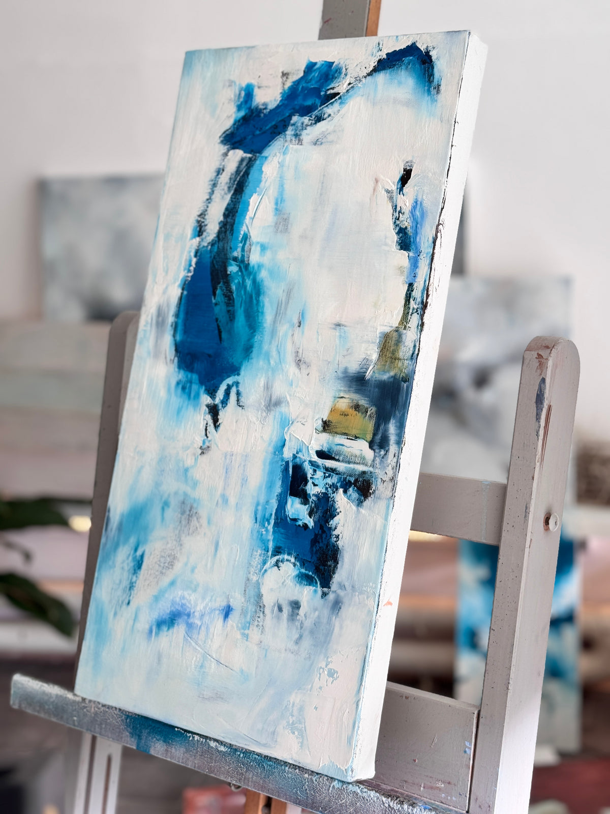 South of Silence I & II - Diptych – original painting by Roberta Heslop – image 3
