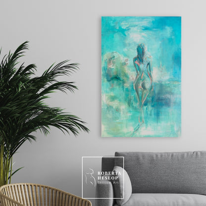 Self Actualisation limited edition giclee print in situ Canson Infinity Aquarelle Rag Roberta Heslop