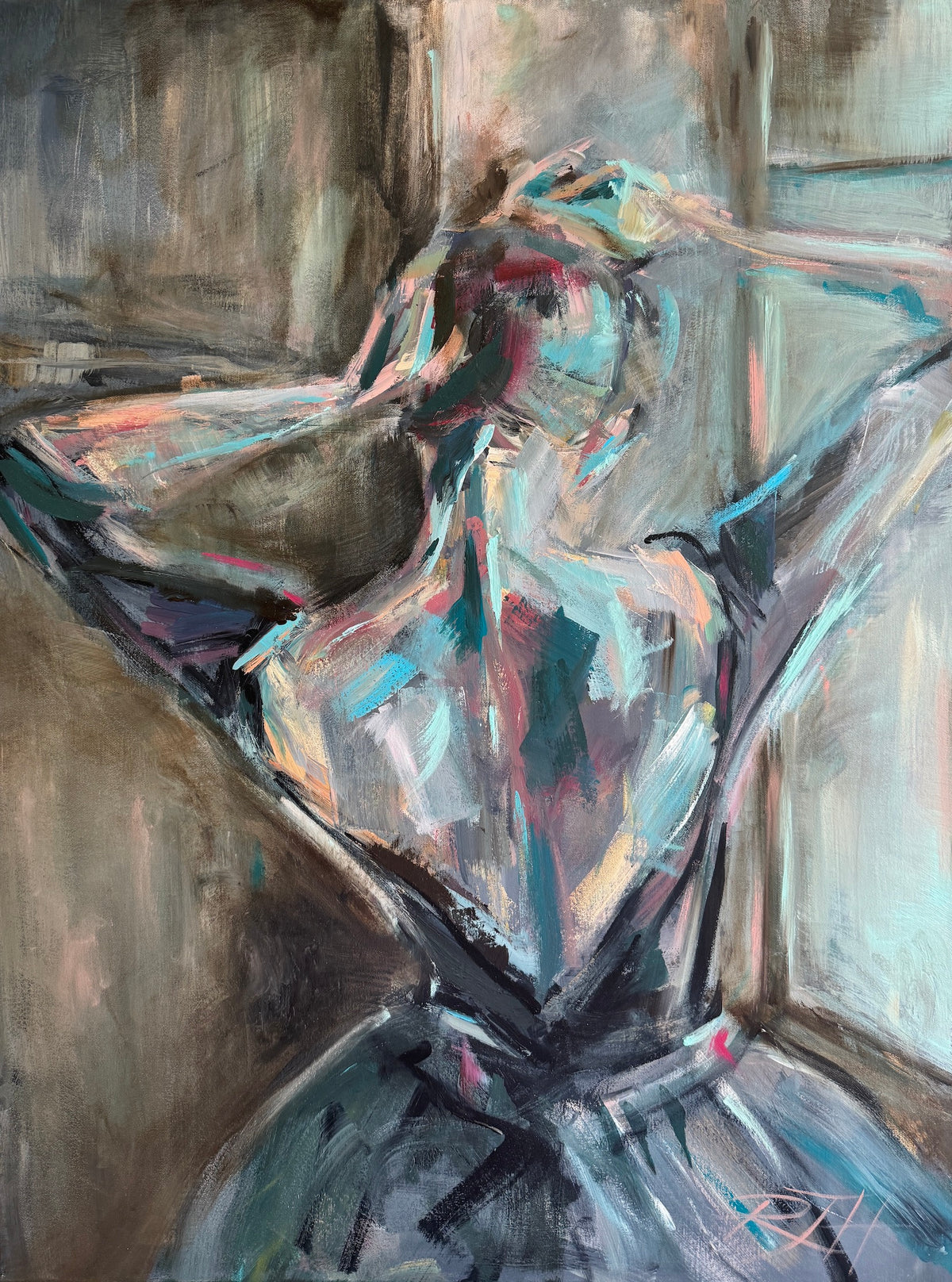 Silent Eloquence – original painting by Roberta Heslop – image 5
