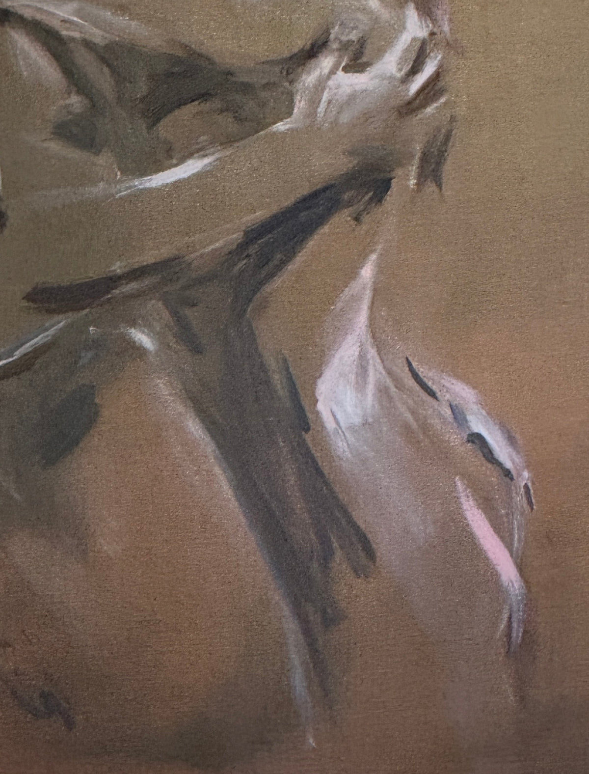 Sweet Embrace limited edition giclee print close up detail Canson Infinity Aquarelle Rag Roberta Heslop
