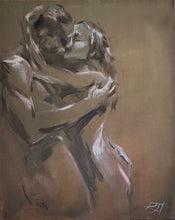 Load image into Gallery viewer, Sweet Embrace limited edition giclee print Canson Infinity Aquarelle Rag Roberta Heslop