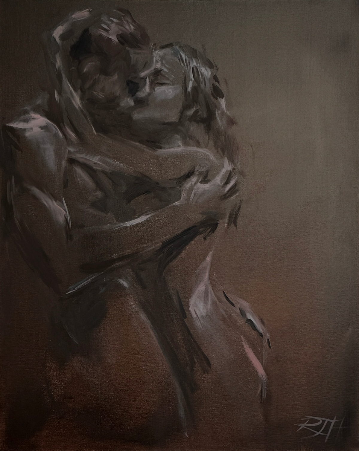 Sweet embrace – original painting by Roberta Heslop – image 7
