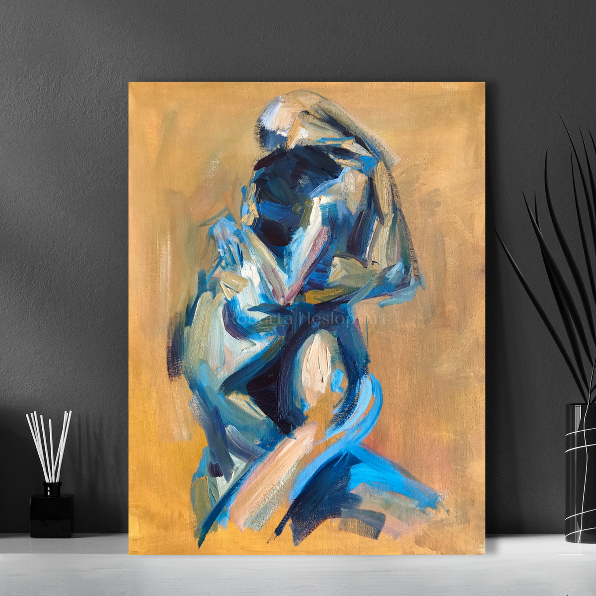 2 become 1 – original painting by Roberta Heslop – image 2
