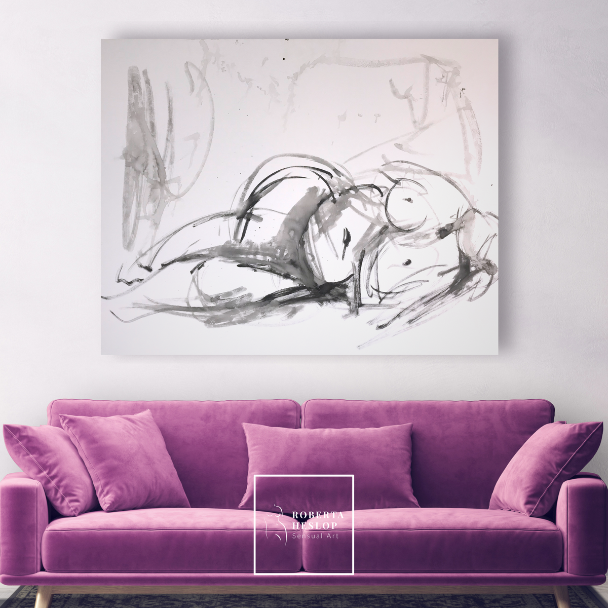 Voluptuous – original painting by Roberta Heslop – image 4
