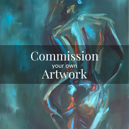 Female Nude Custom Commission – bespoke painting commission by Roberta Heslop
