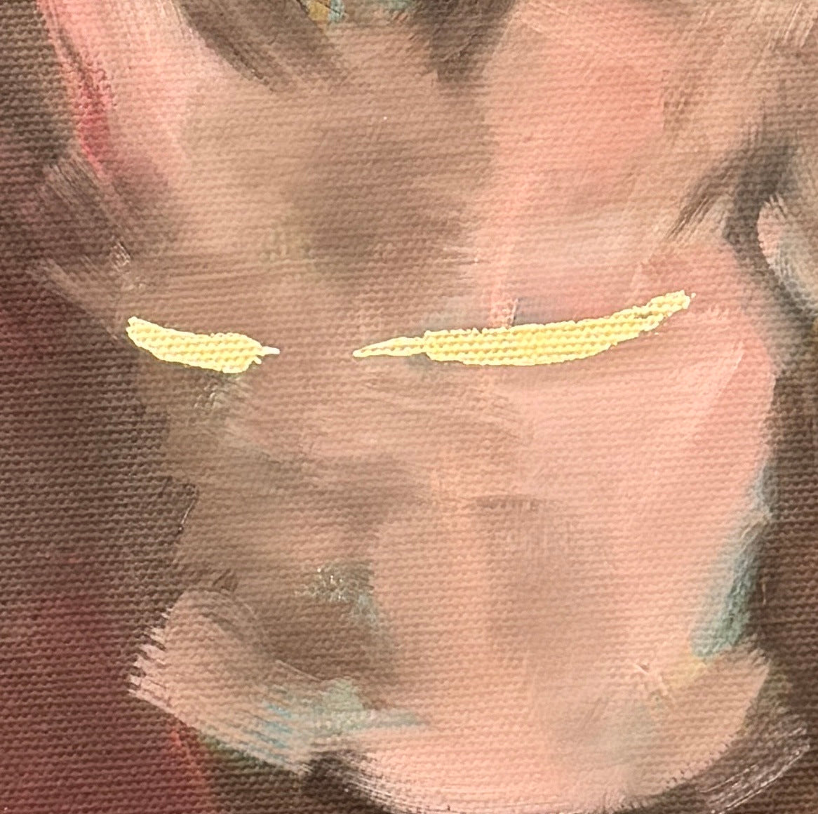 Shining Through by Roberta Heslop: close-up of the gold leaf accent