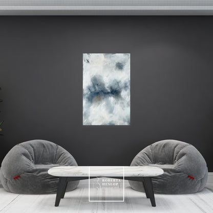Contemporary art The Rising Calm by Roberta Heslop in professional office setting