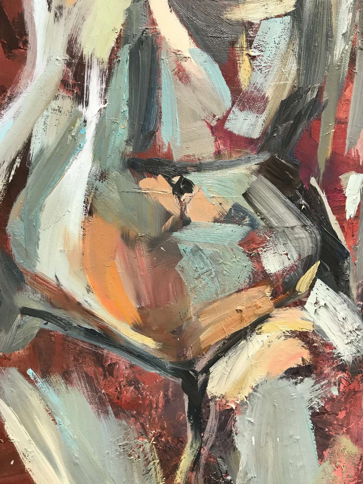 Marble Muse – original painting by Roberta Heslop – image 4
