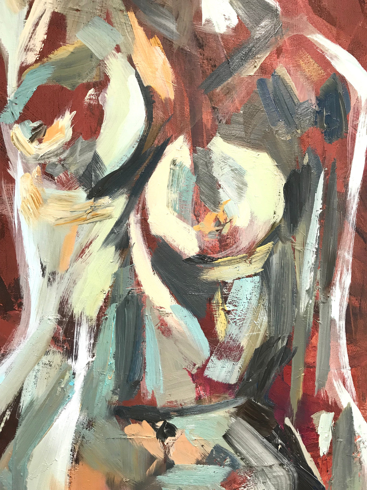 Marble Muse – original painting by Roberta Heslop – image 3
