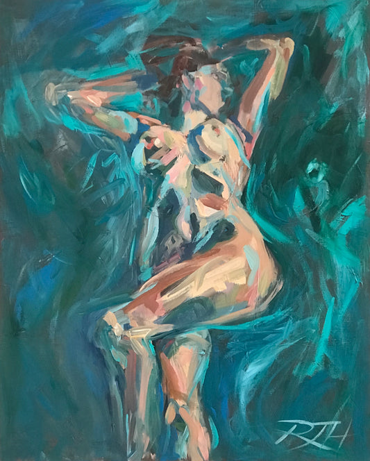 Aquasana – original painting by Roberta Heslop
