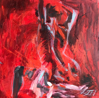 Female nude painting