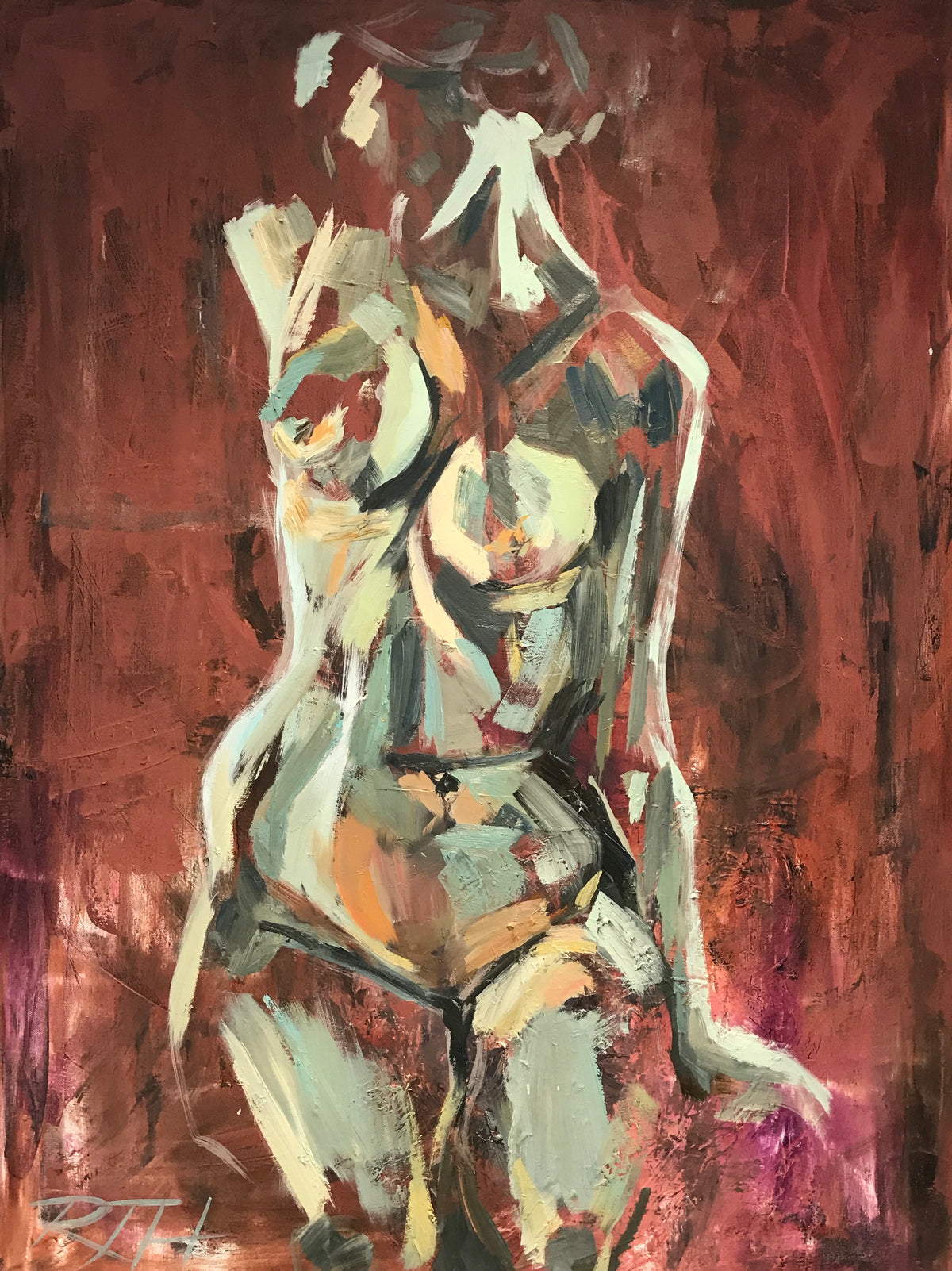 Marble Muse – original painting by Roberta Heslop
