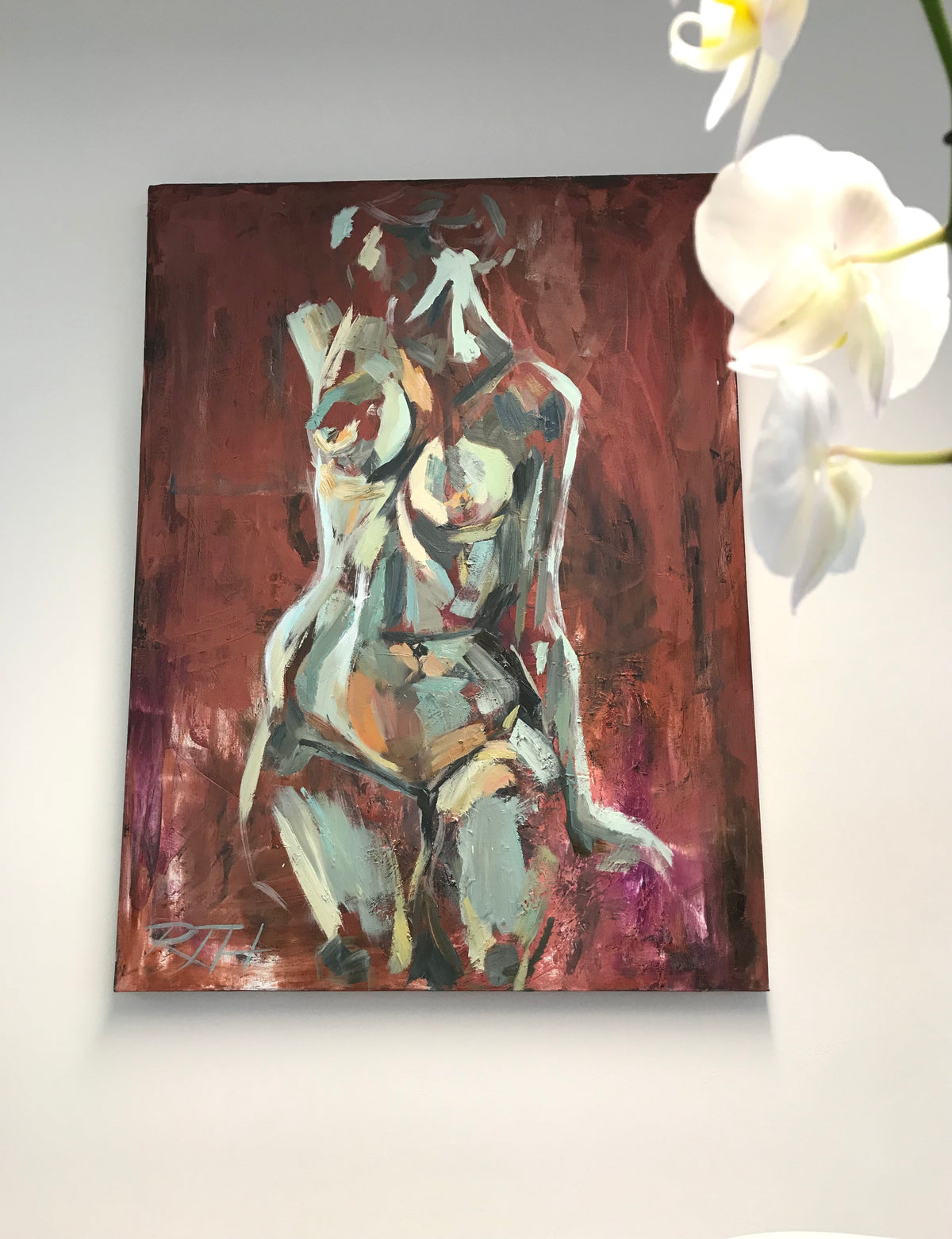Marble Muse – original painting by Roberta Heslop – image 9
