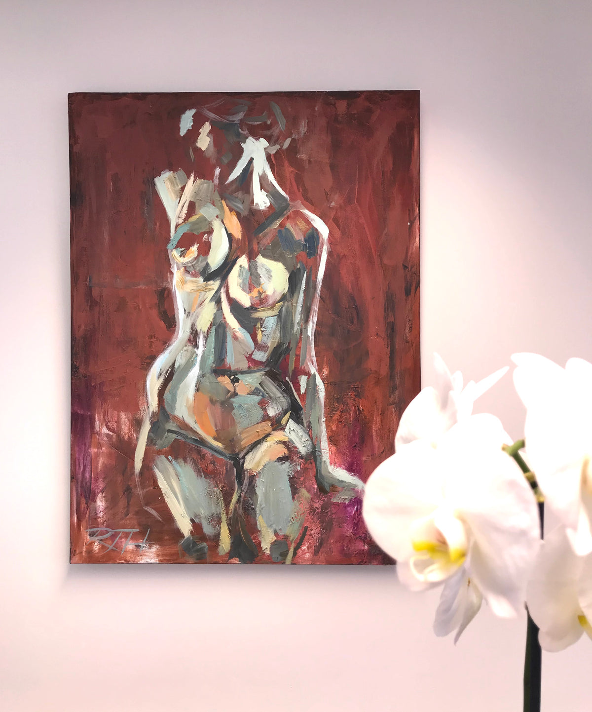 Marble Muse – original painting by Roberta Heslop – image 8
