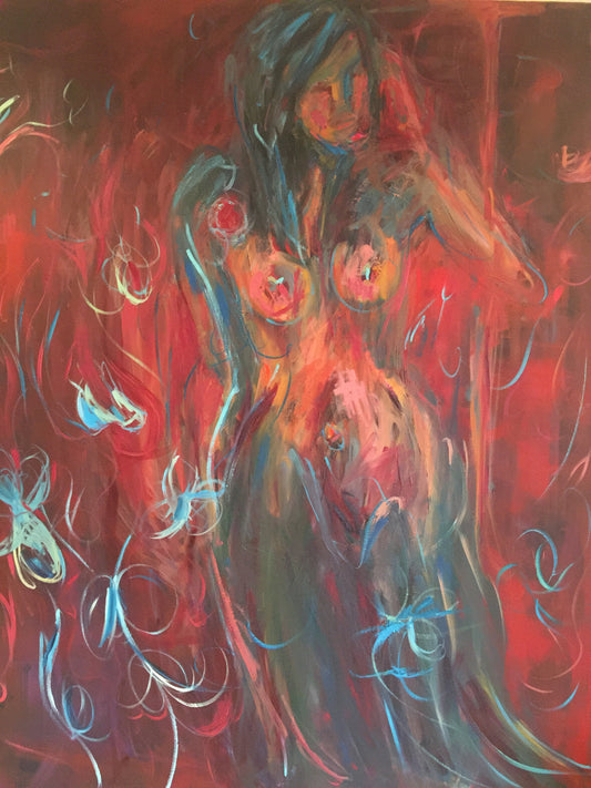 Siren – original painting by Roberta Heslop
