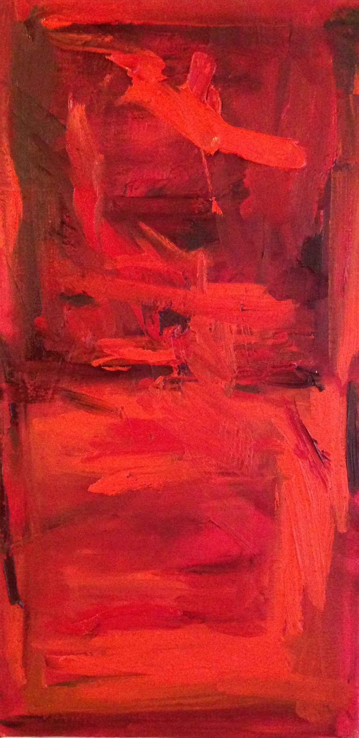 Red Rush I – original painting by Roberta Heslop
