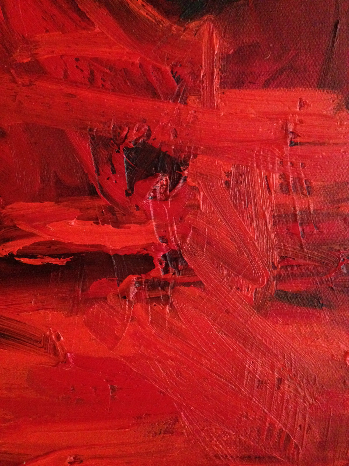 Red Rush I – original painting by Roberta Heslop – image 4
