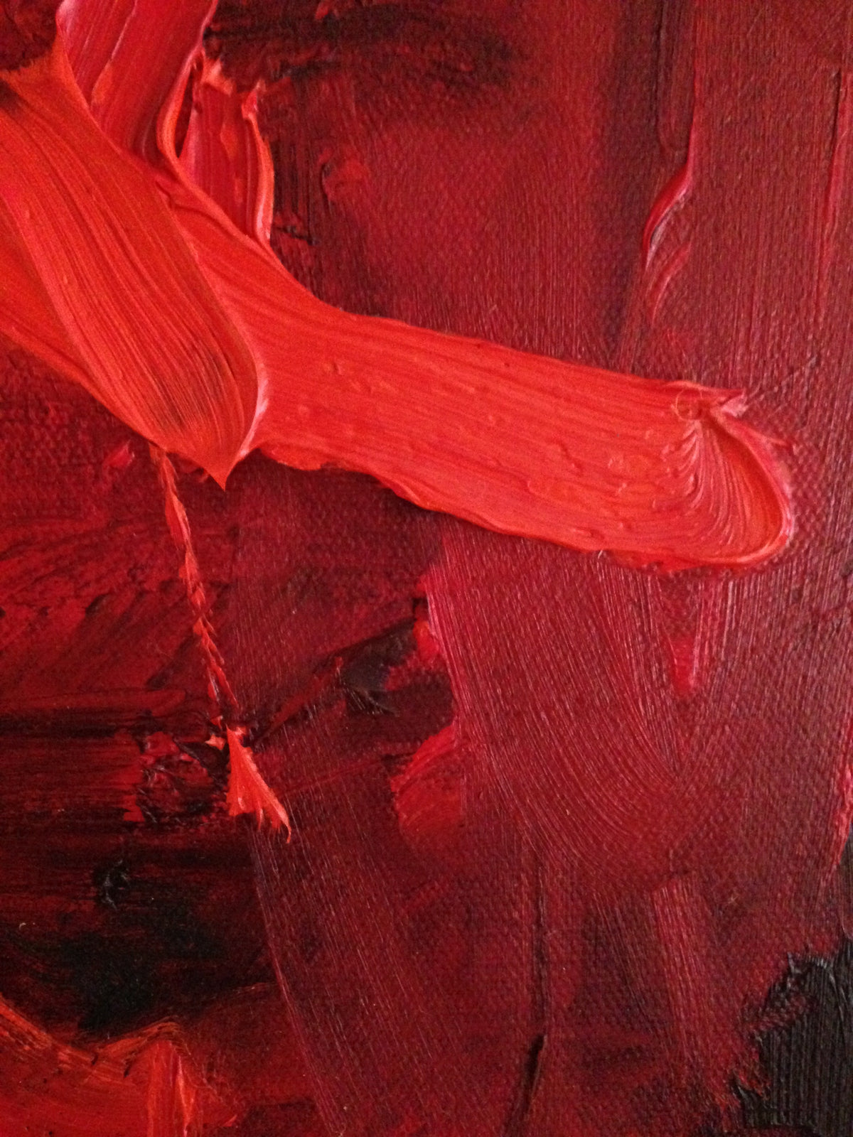 Red Rush I – original painting by Roberta Heslop – image 5
