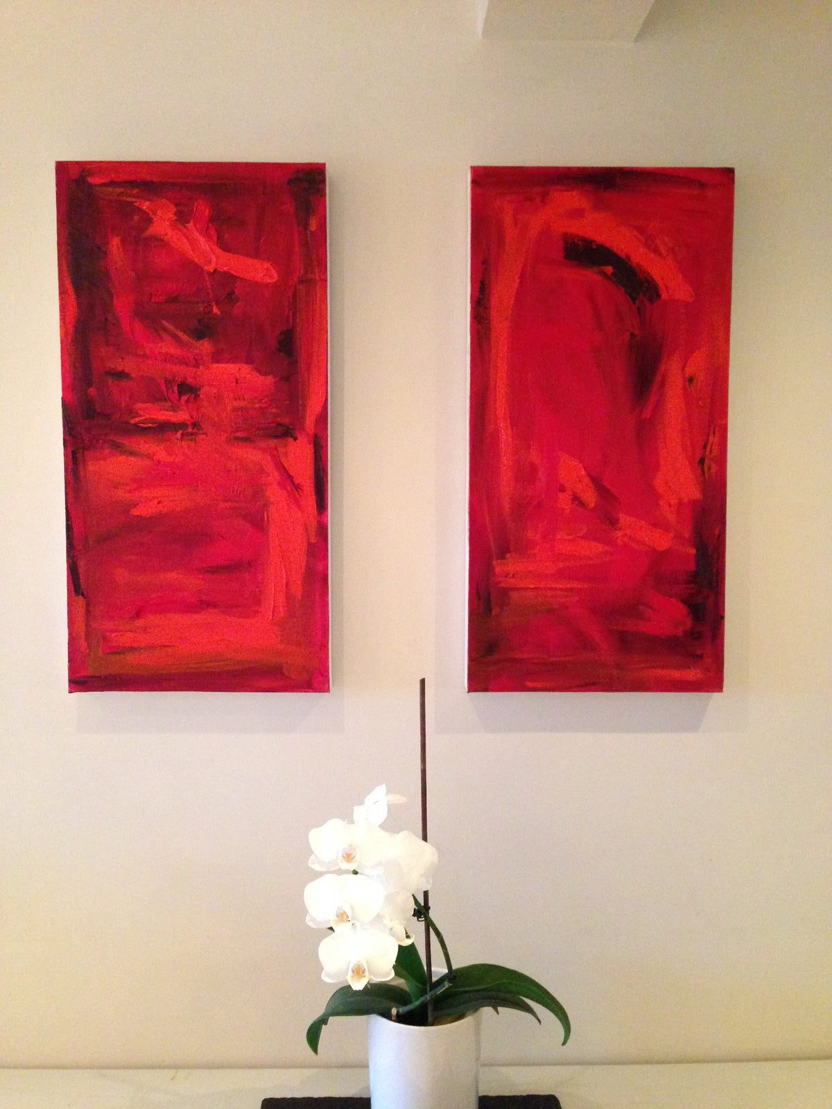 Red Rush II – original painting by Roberta Heslop – image 2
