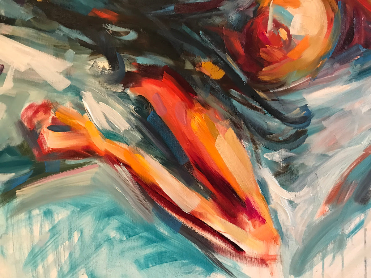 Intimately yours - Extra Large canvas – original painting by Roberta Heslop – image 11
