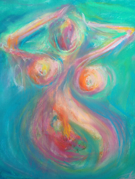 Be a little playful – original painting by Roberta Heslop
