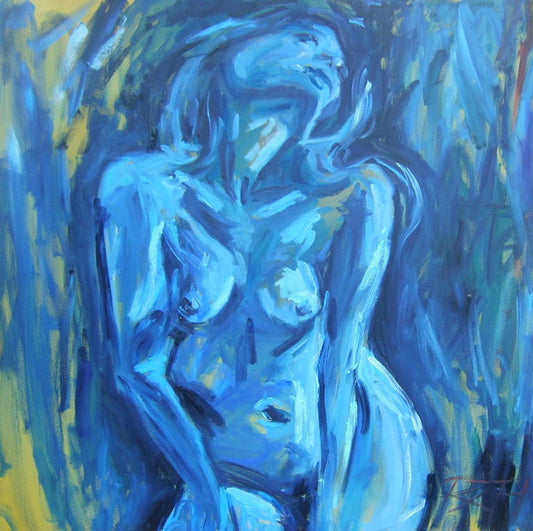 Blue Beauty – original painting by Roberta Heslop
