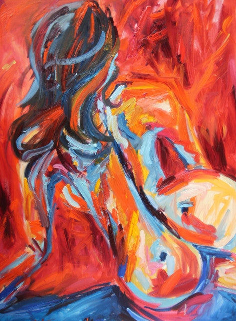 Woman II – original painting by Roberta Heslop
